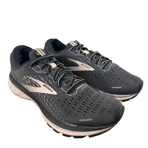 Brooks Ghost 13 Running Shoes Gray Pink Women's Size 9.5‎ Narrow (2A)